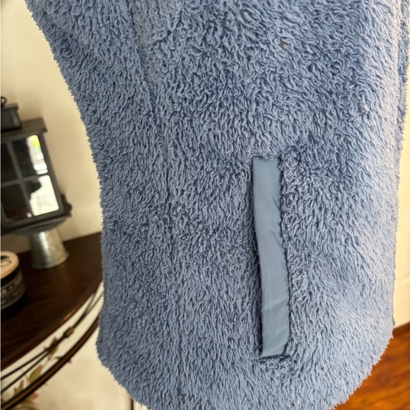 patagonia fleece Los Gatos‎ Vest Women Medium Blue Light Navy Warm Soft Pockets - Picture 6 of 10